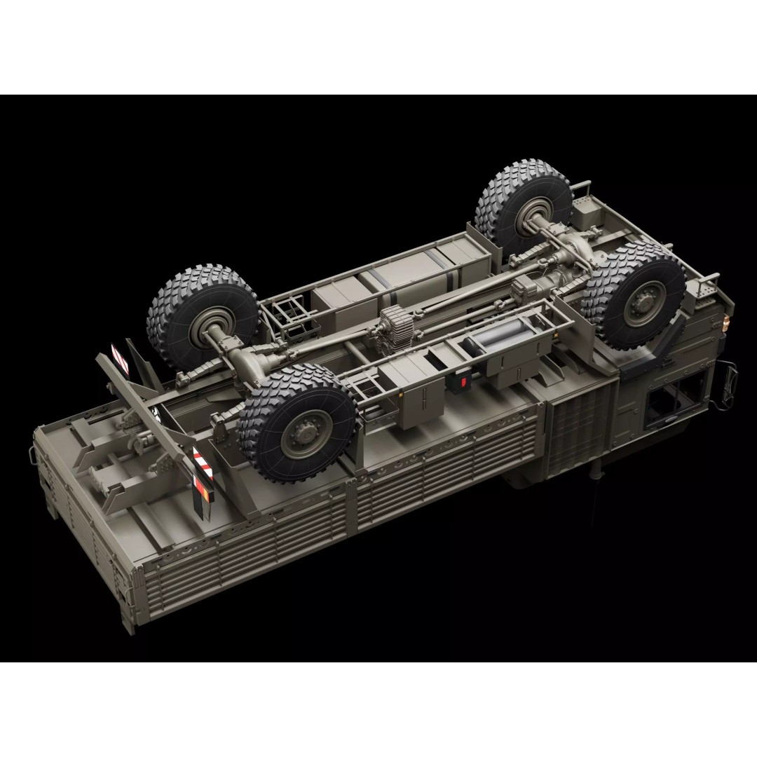 MAN HX60 4x4 Military Truck 3D Model – Game-Ready Asset, FBX, OBJ - View 9