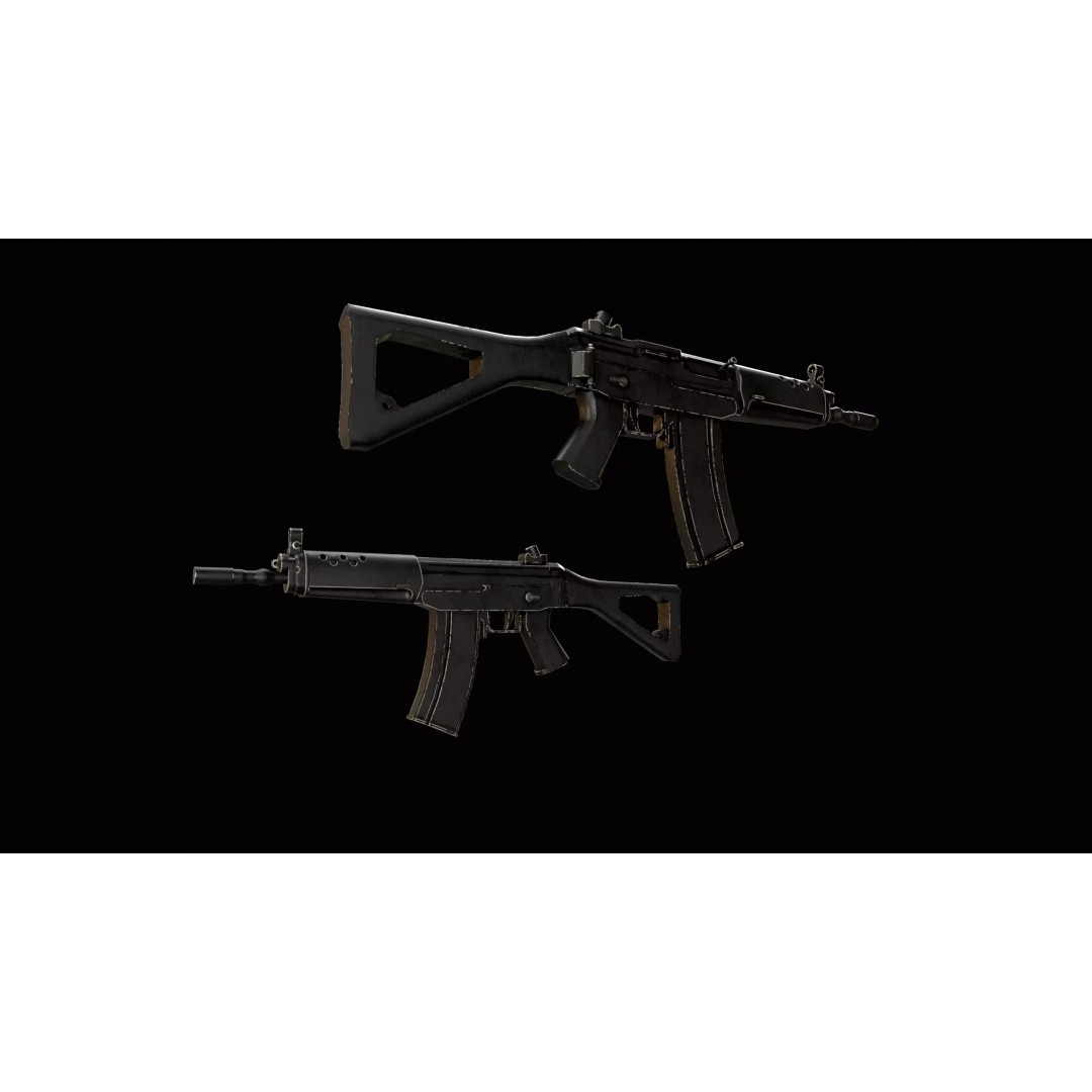 Low Poly Rifles 3D Model – Game Ready Textured Pack, FBX & OBJ - View 11