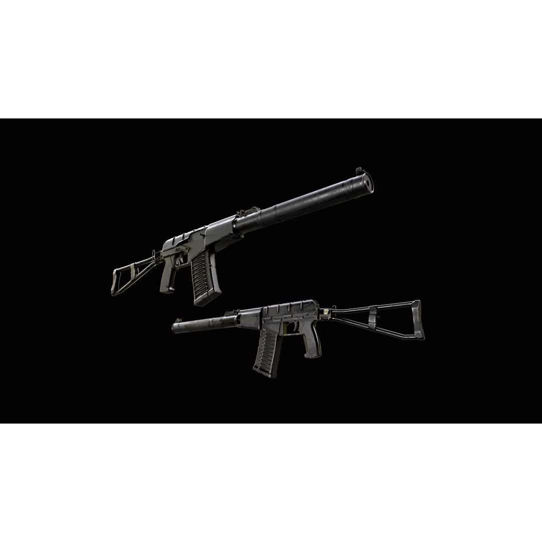 Low Poly Rifles 3D Model – Game Ready Textured Pack, FBX & OBJ - View 15