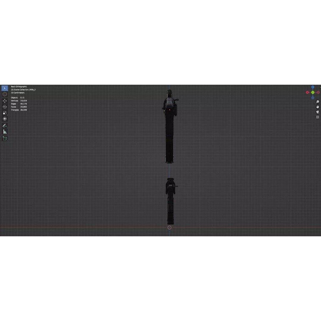 Low Poly Rifles 3D Model – Game Ready Textured Pack, FBX & OBJ - View 22