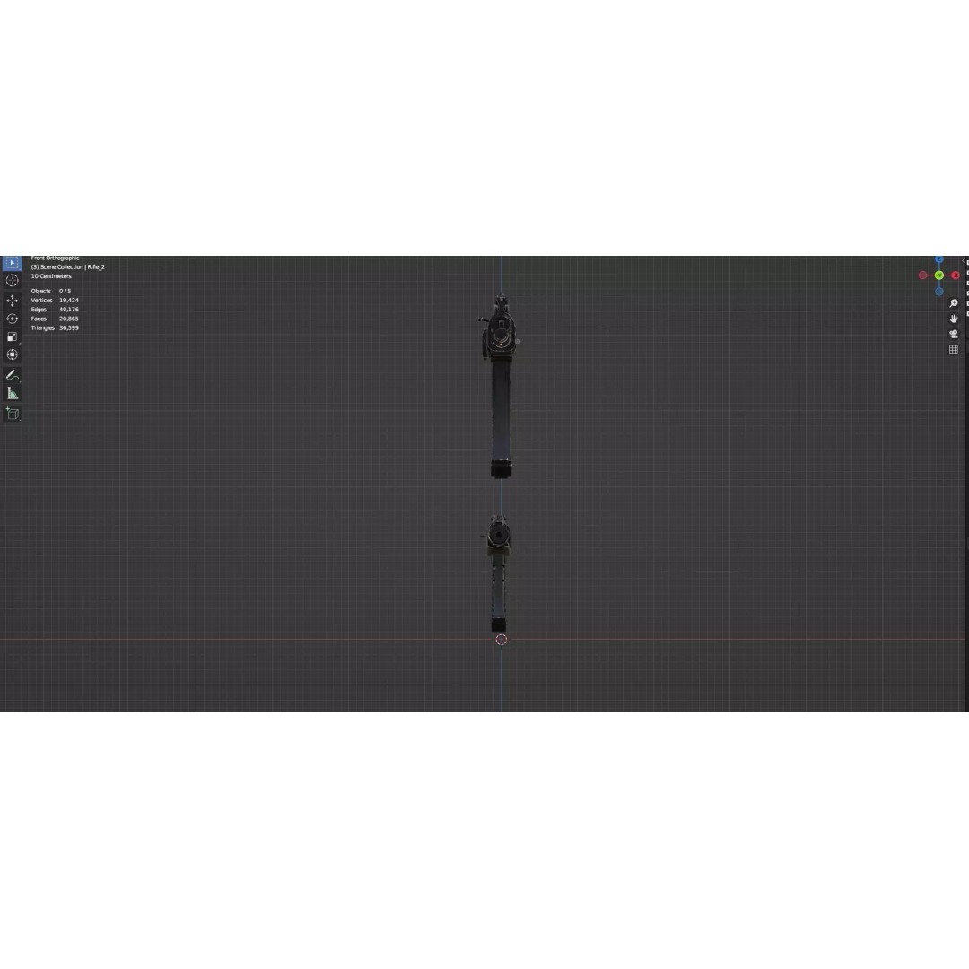 Low Poly Rifles 3D Model – Game Ready Textured Pack, FBX & OBJ - View 24