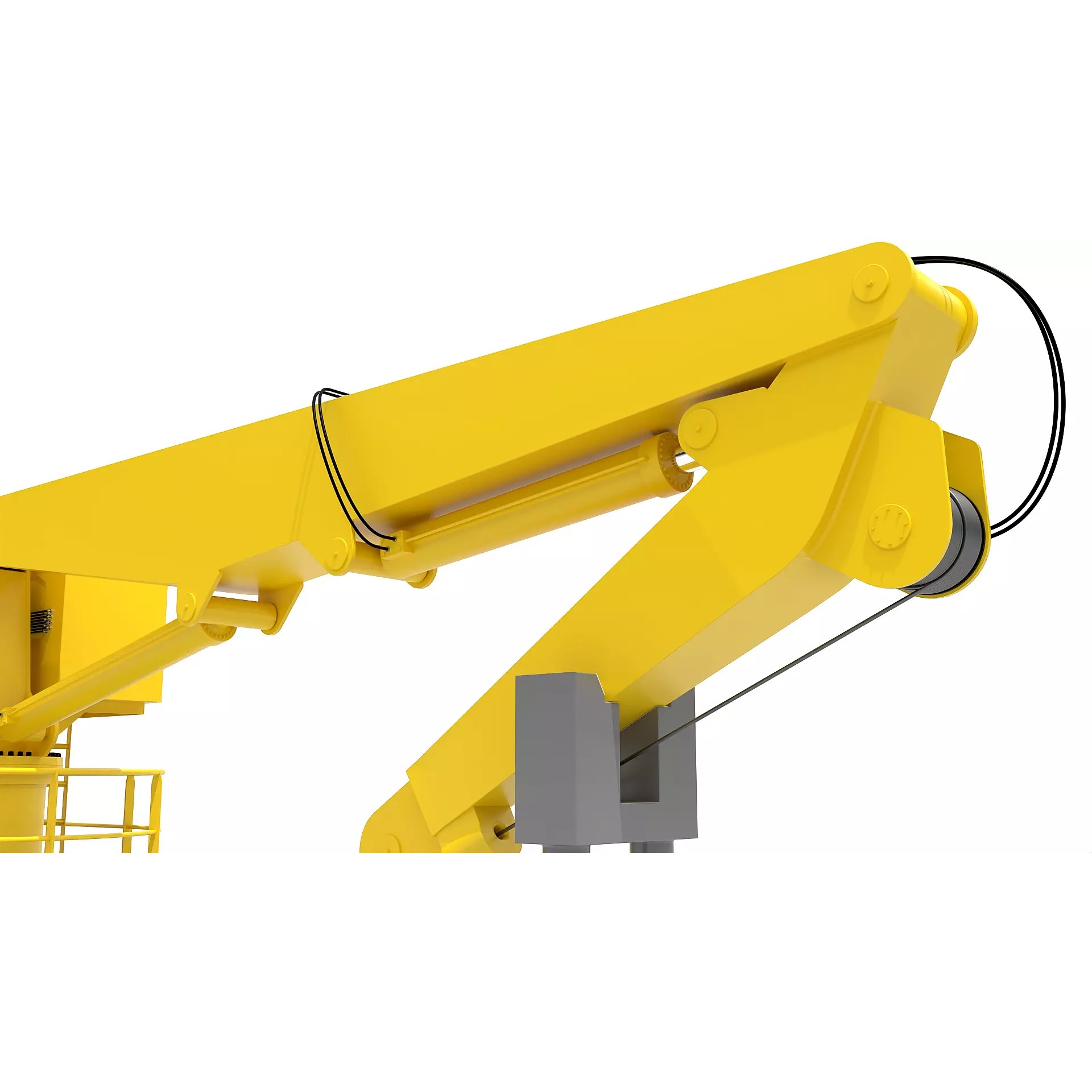 Ship Deck Crane 3T - PBR Game-Ready 3D Model - View 13