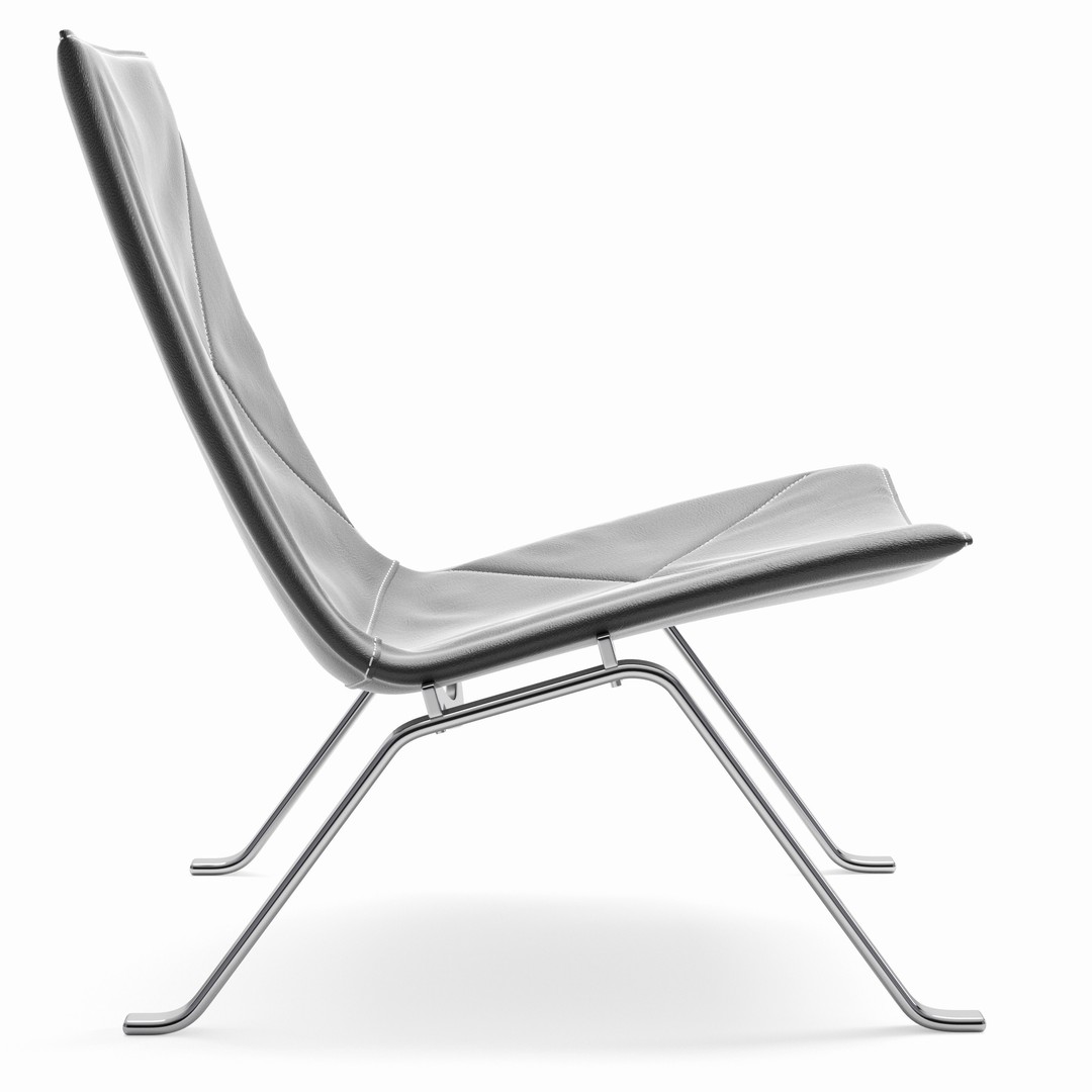 Fritz Hansen PK22 Chair 3D Model – High Poly Game-Ready FBX Asset - View 4