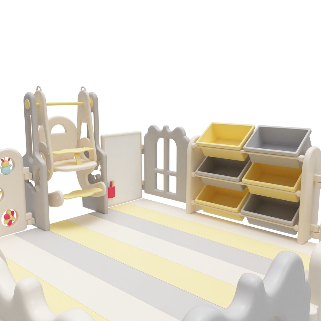Playpen Baby 3D Model – Safe Interior Furniture, FBX, Blender - View 10