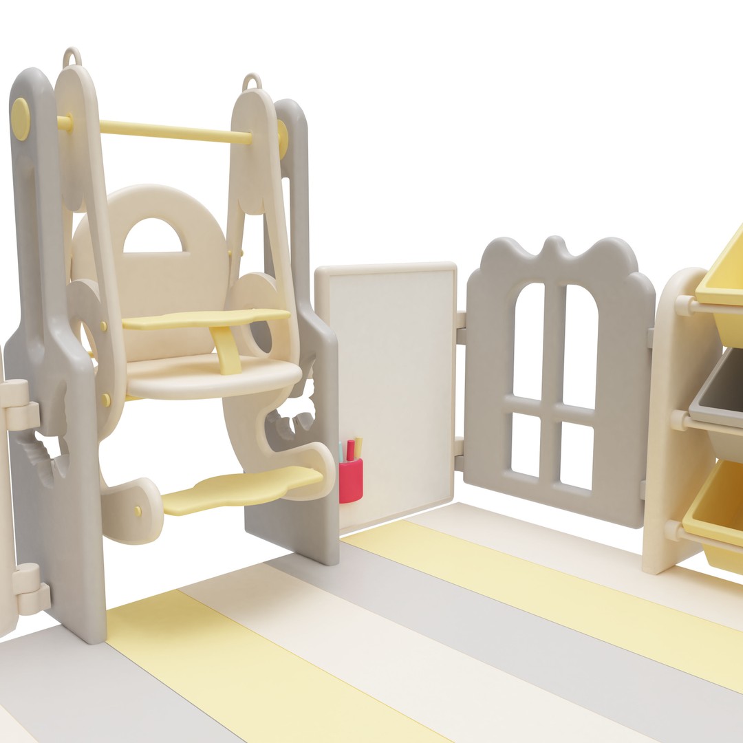 Playpen Baby 3D Model – Safe Interior Furniture, FBX, Blender - View 11