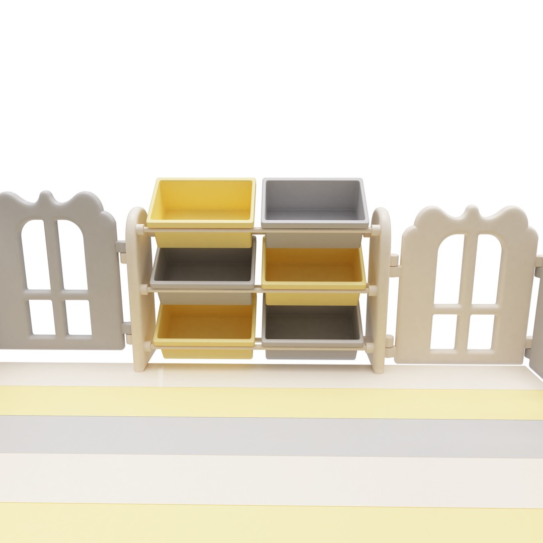 Playpen Baby 3D Model – Safe Interior Furniture, FBX, Blender - View 13
