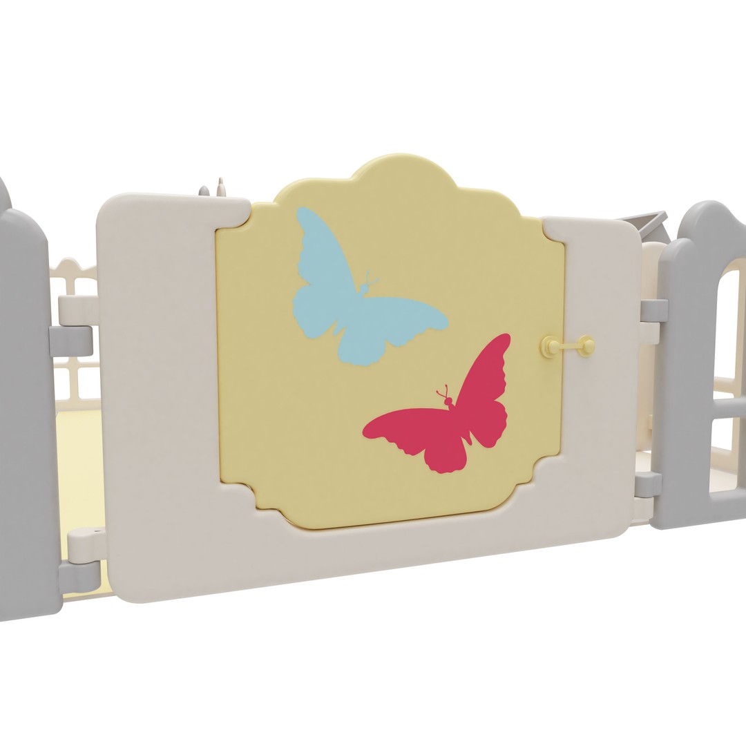 Playpen Baby 3D Model – Safe Interior Furniture, FBX, Blender - View 14