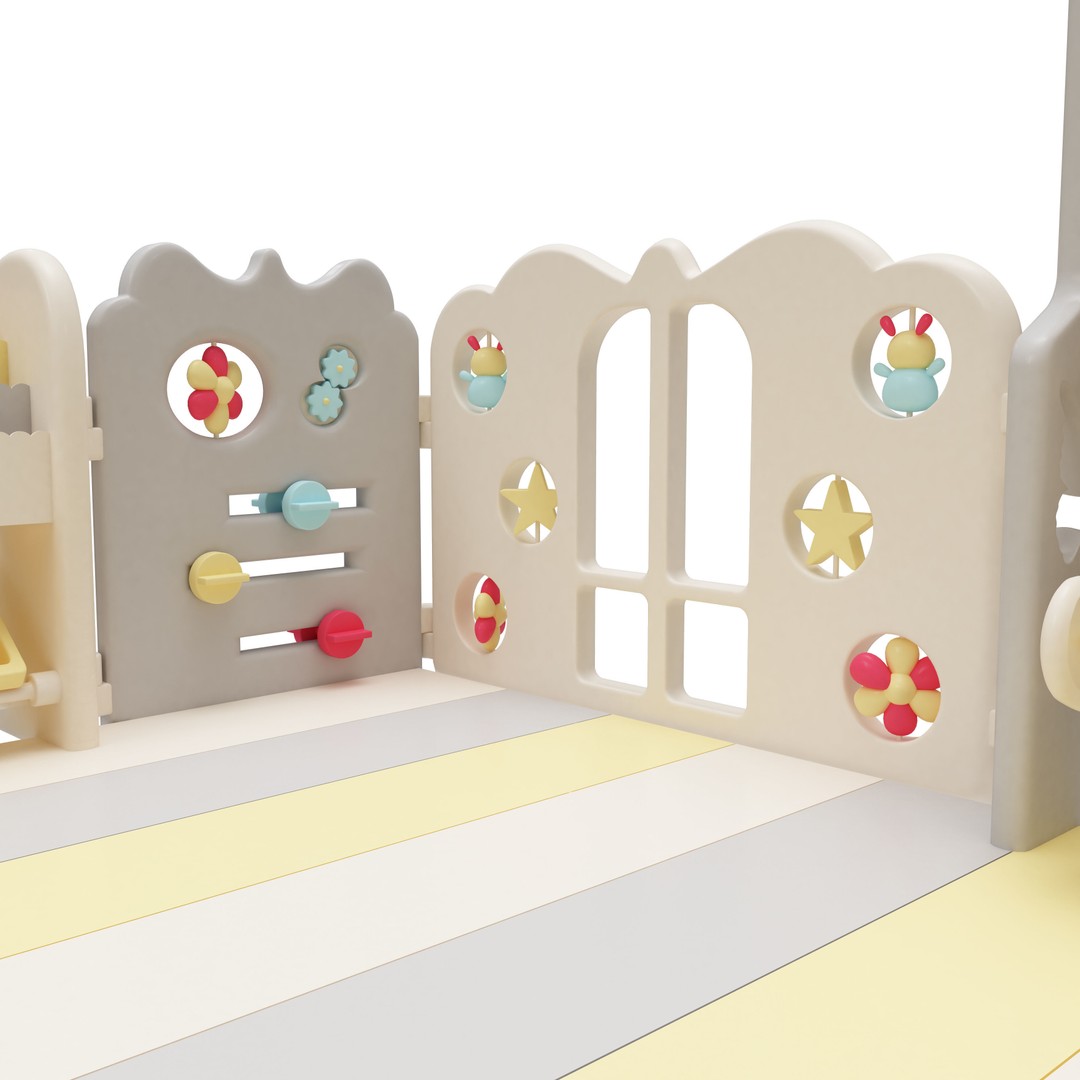 Playpen Baby 3D Model – Safe Interior Furniture, FBX, Blender - View 8