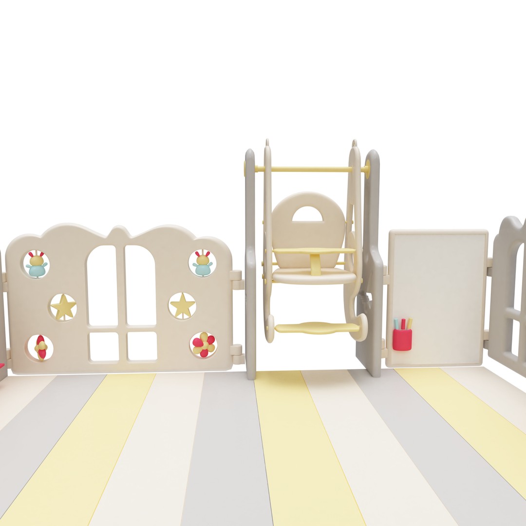 Playpen Baby 3D Model – Safe Interior Furniture, FBX, Blender - View 9