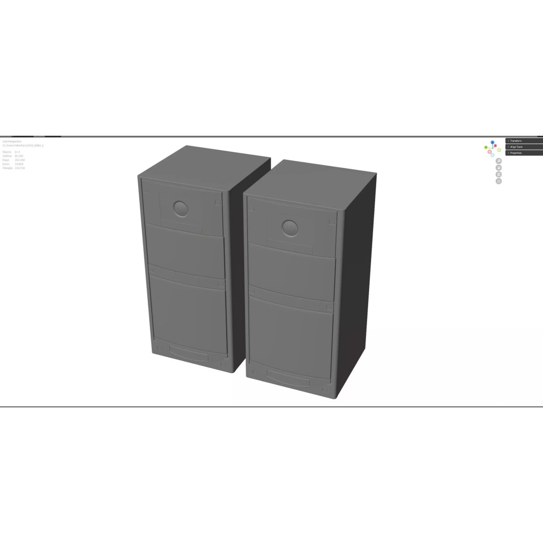 50 AC106 Vega Speaker 3D Model – Vintage Audio System, PBR Textures - View 15