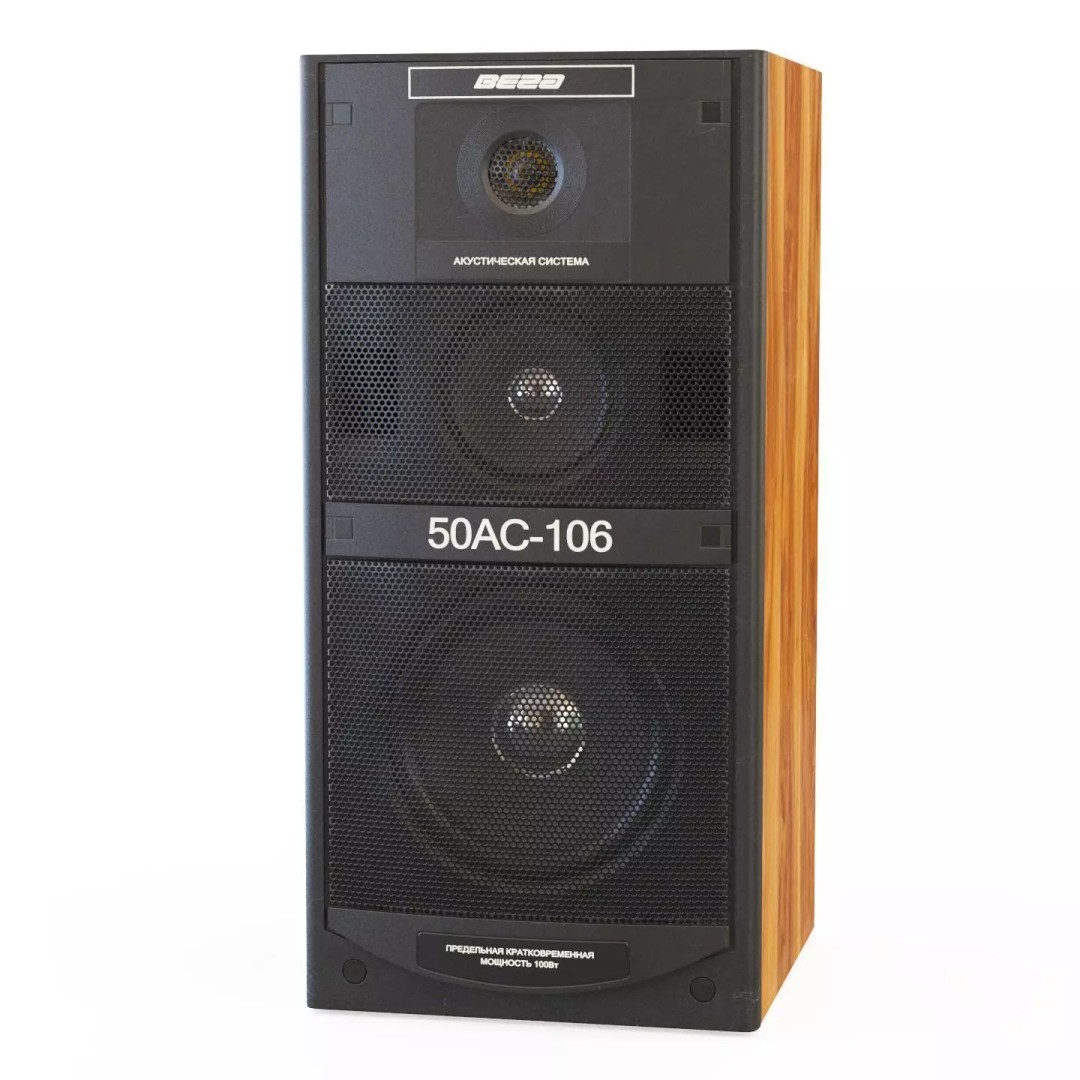 50 AC106 Vega Speaker 3D Model – Vintage Audio System, PBR Textures - View 9
