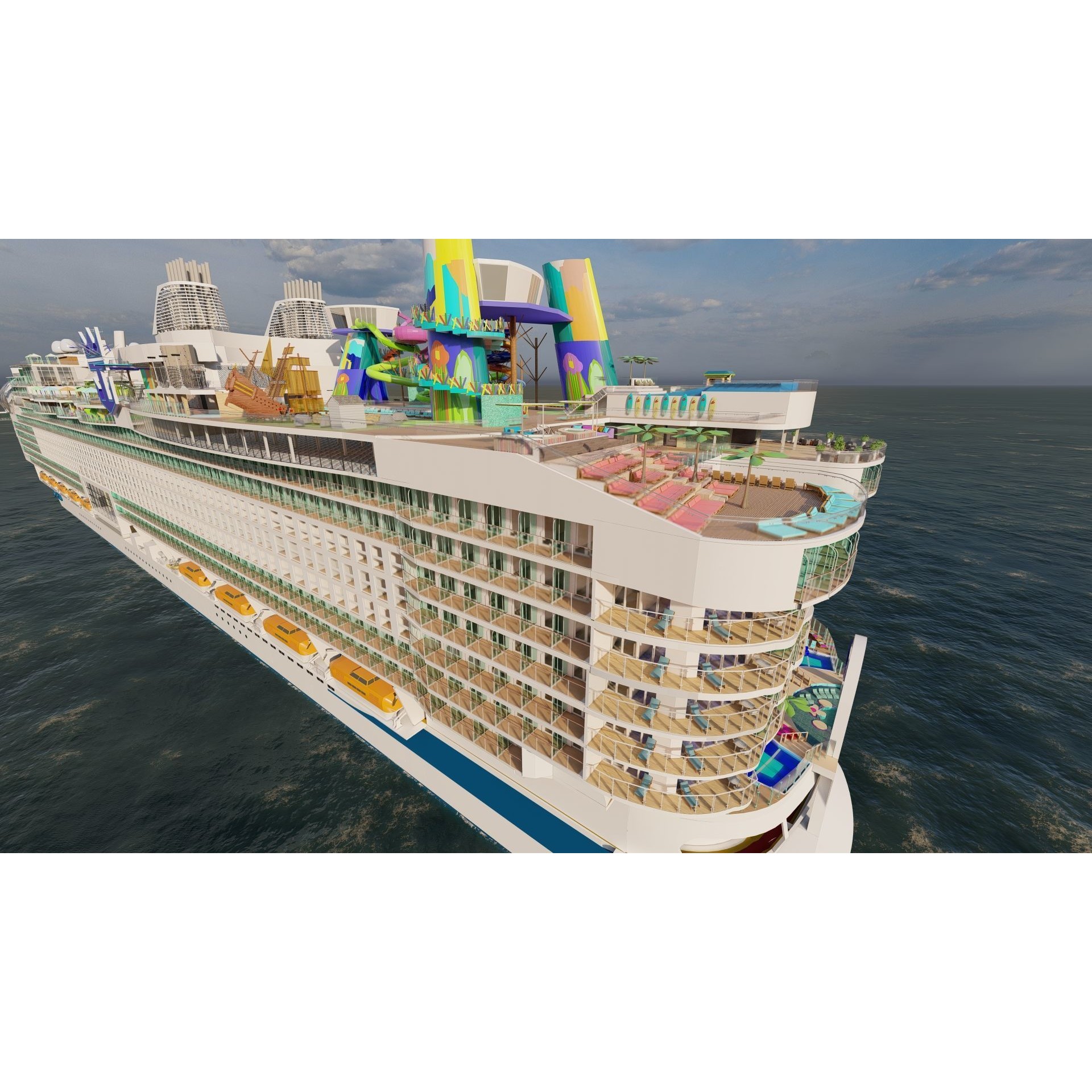 Icon of the Seas - Full Interior 3D Model - View 5