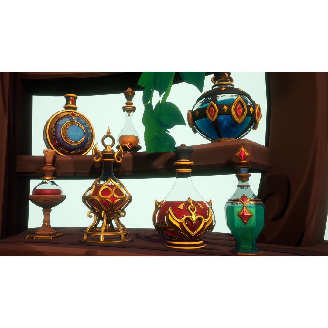 Emberbrew Potions 3D Model – Stylized Game-Ready FBX for Unreal Engine - View 8