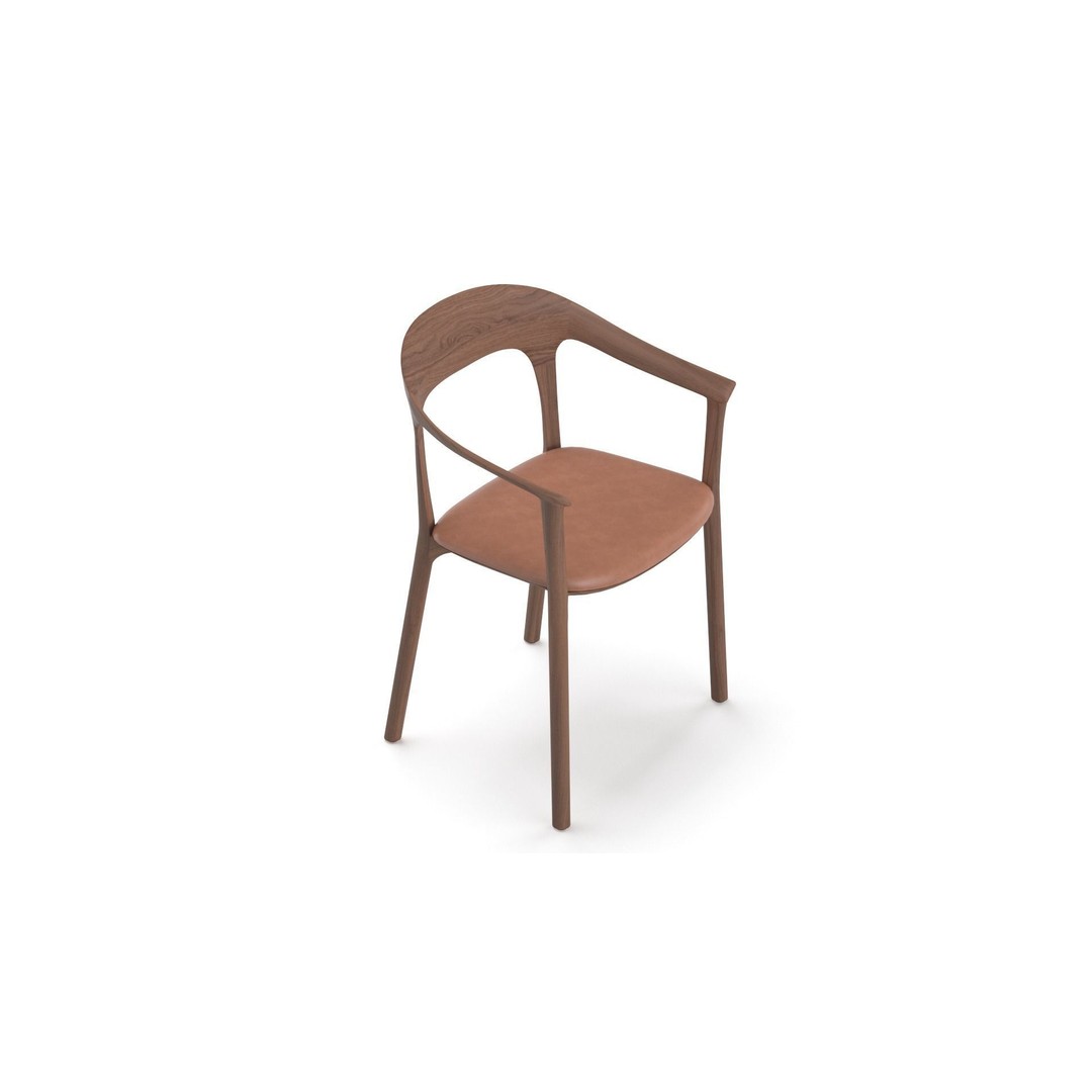 Elle Upholstered Chair 3D Model – Realistic Armchair, PBR Textures - View 10
