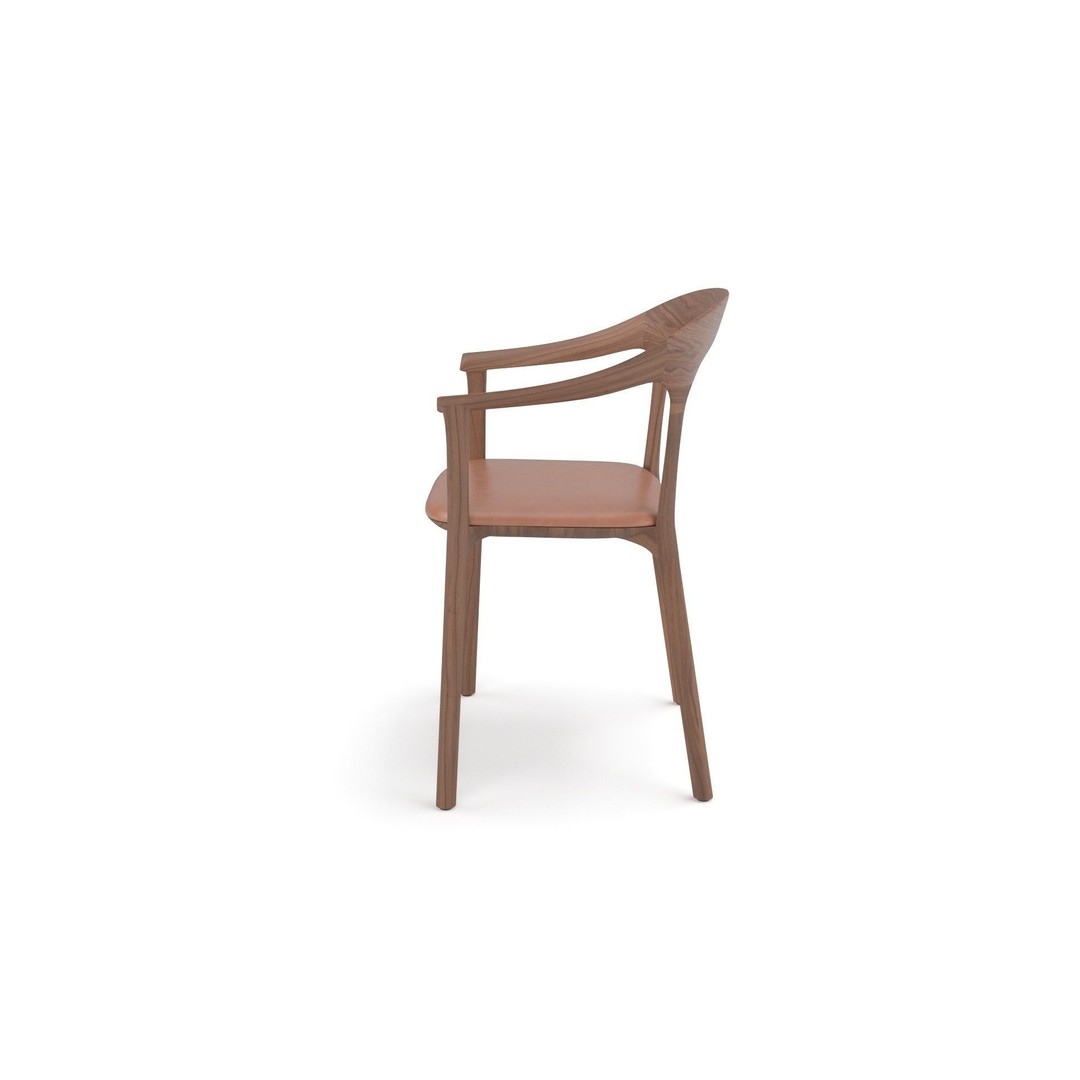 Elle Upholstered Chair 3D Model – Realistic Armchair, PBR Textures - View 12