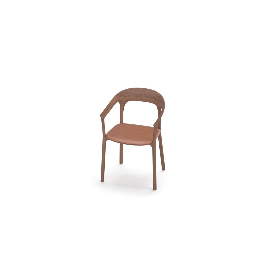 Elle Upholstered Chair 3D Model – Realistic Armchair, PBR Textures - View 17
