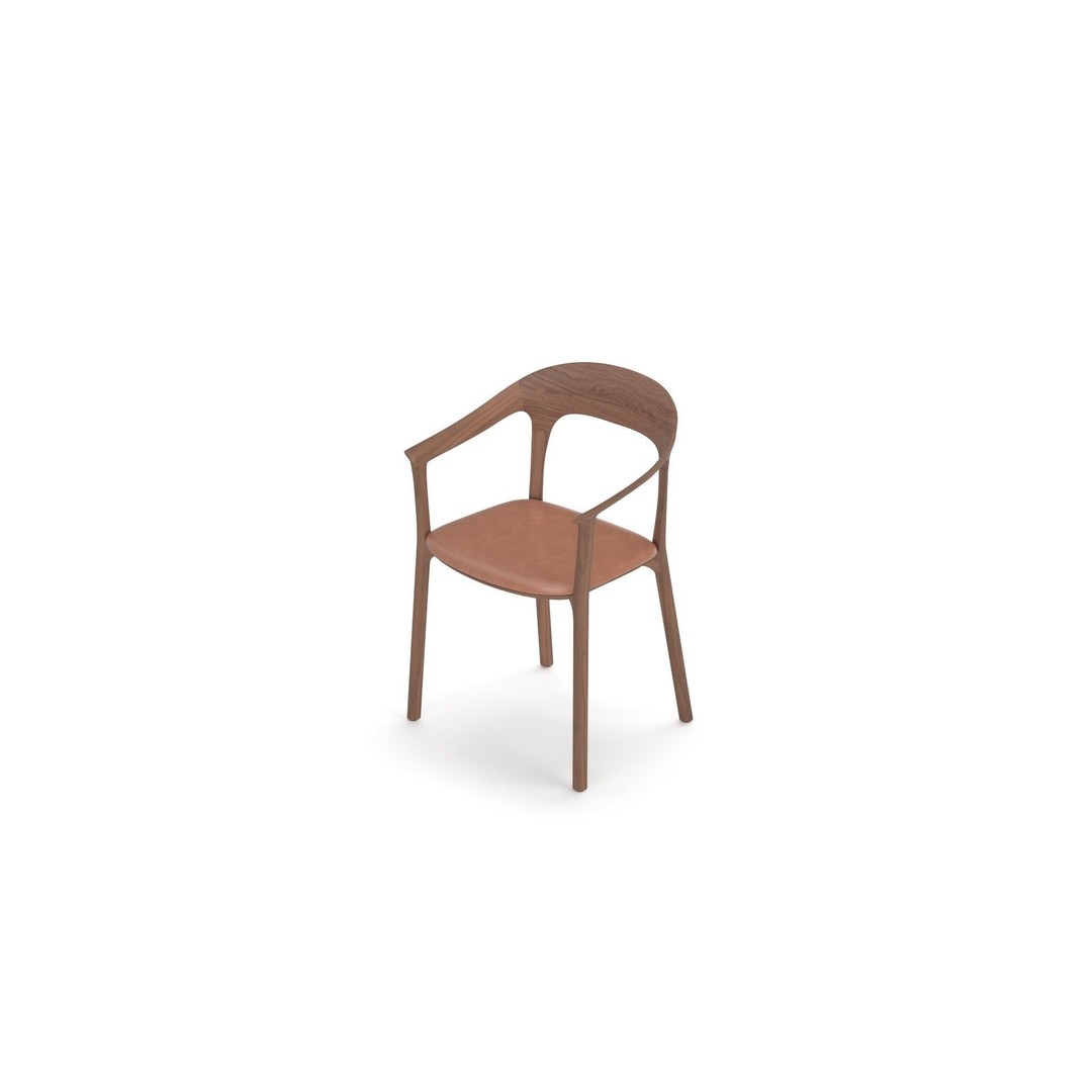 Elle Upholstered Chair 3D Model – Realistic Armchair, PBR Textures - View 33