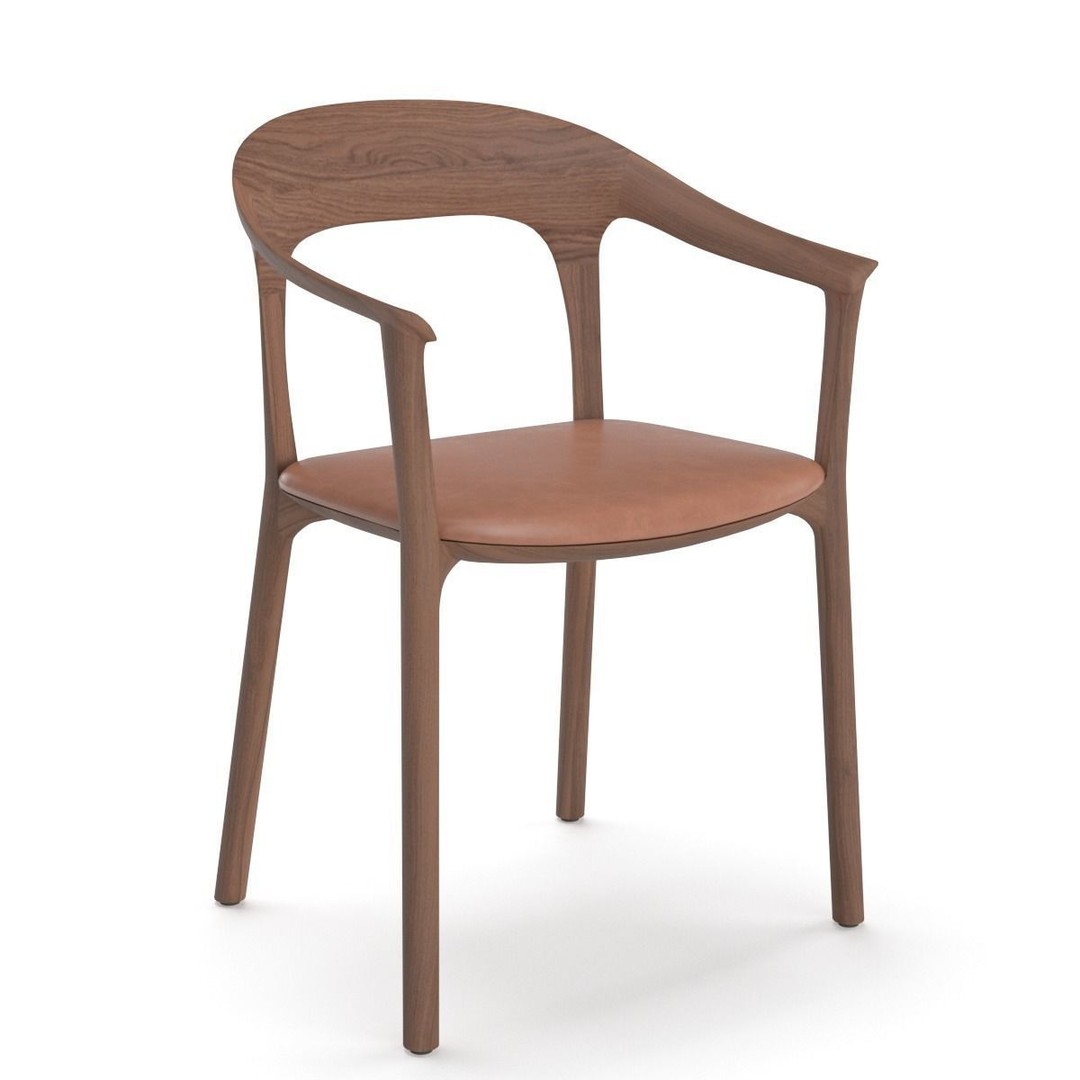 Elle Upholstered Chair 3D Model – Realistic Armchair, PBR Textures - View 38