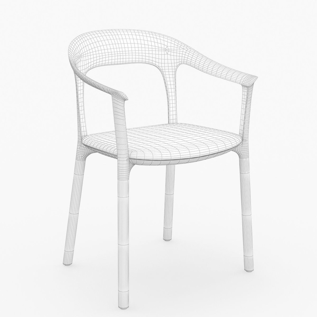 Elle Upholstered Chair 3D Model – Realistic Armchair, PBR Textures - View 39