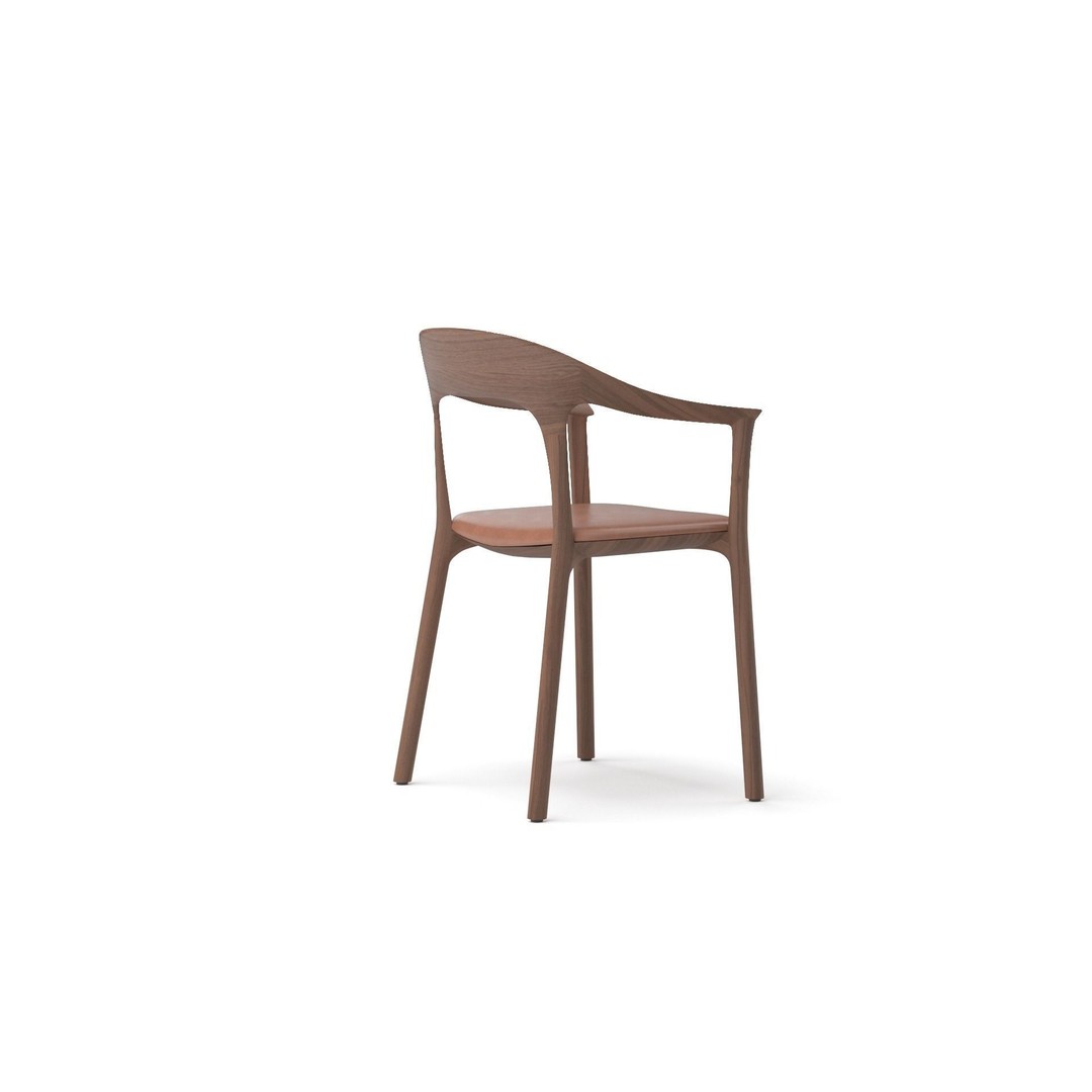 Elle Upholstered Chair 3D Model – Realistic Armchair, PBR Textures - View 5