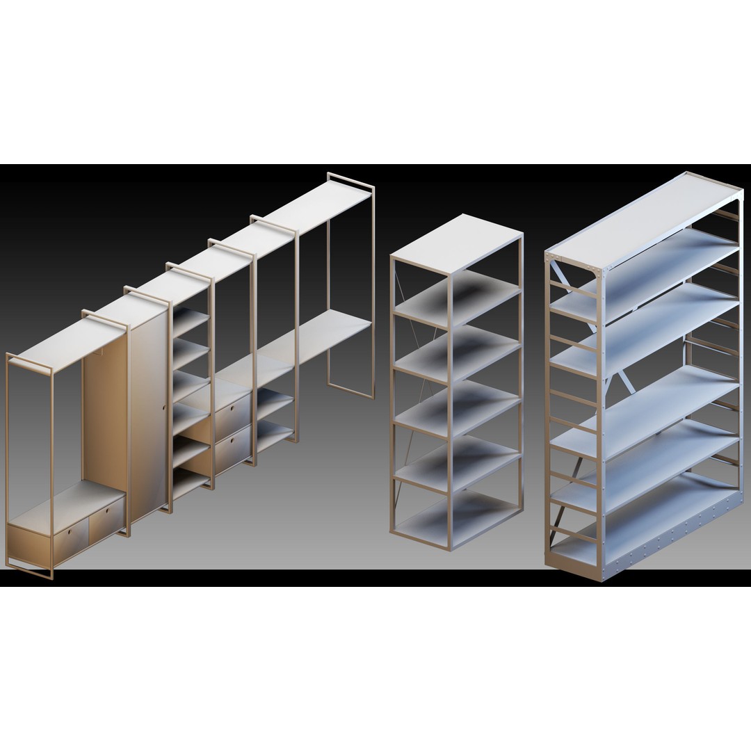 Interior Objects 3D Model – High Detail Asset Bundle, FBX, OBJ - View 17