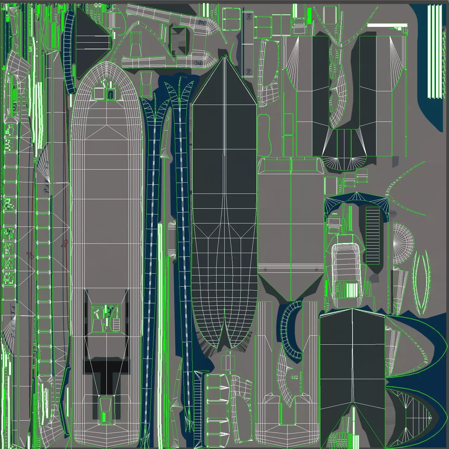 Raketa Hydrofoil Ship - Game-Ready 3D Model - View 22