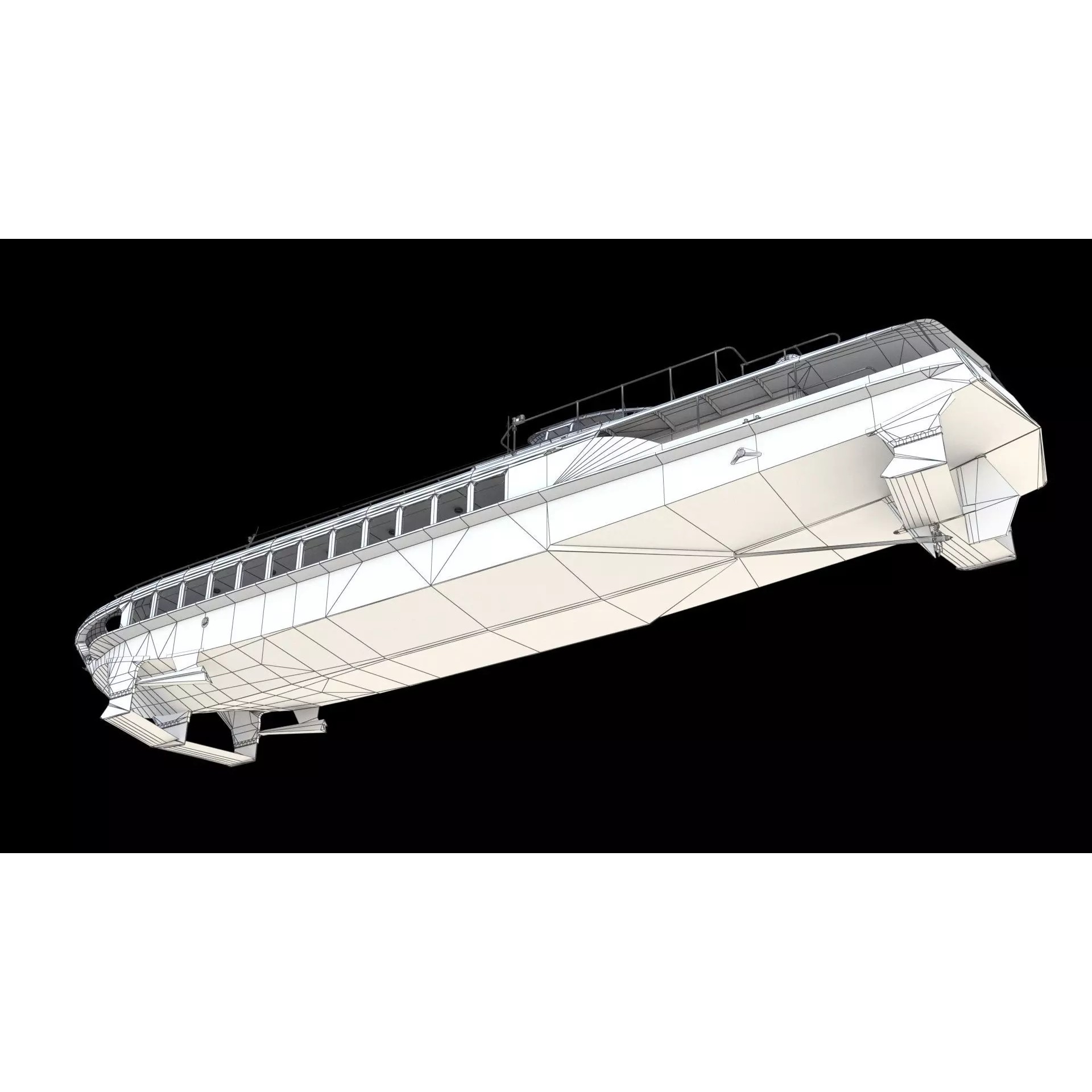 Raketa Hydrofoil Ship - Game-Ready 3D Model - View 26