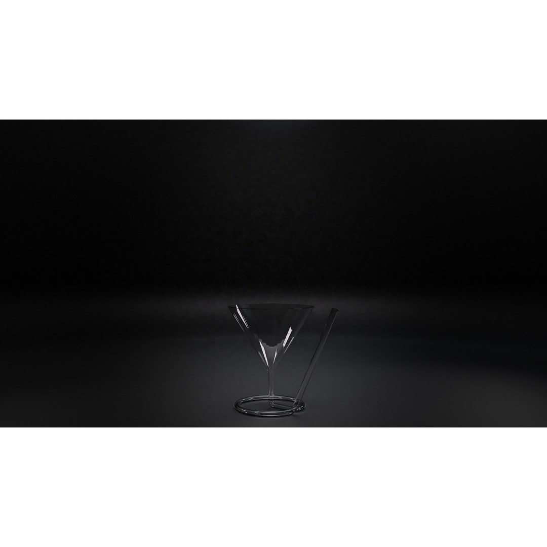 Cocktail Glasses 3D Model – Low Poly PBR Asset, FBX, OBJ, STL - View 10