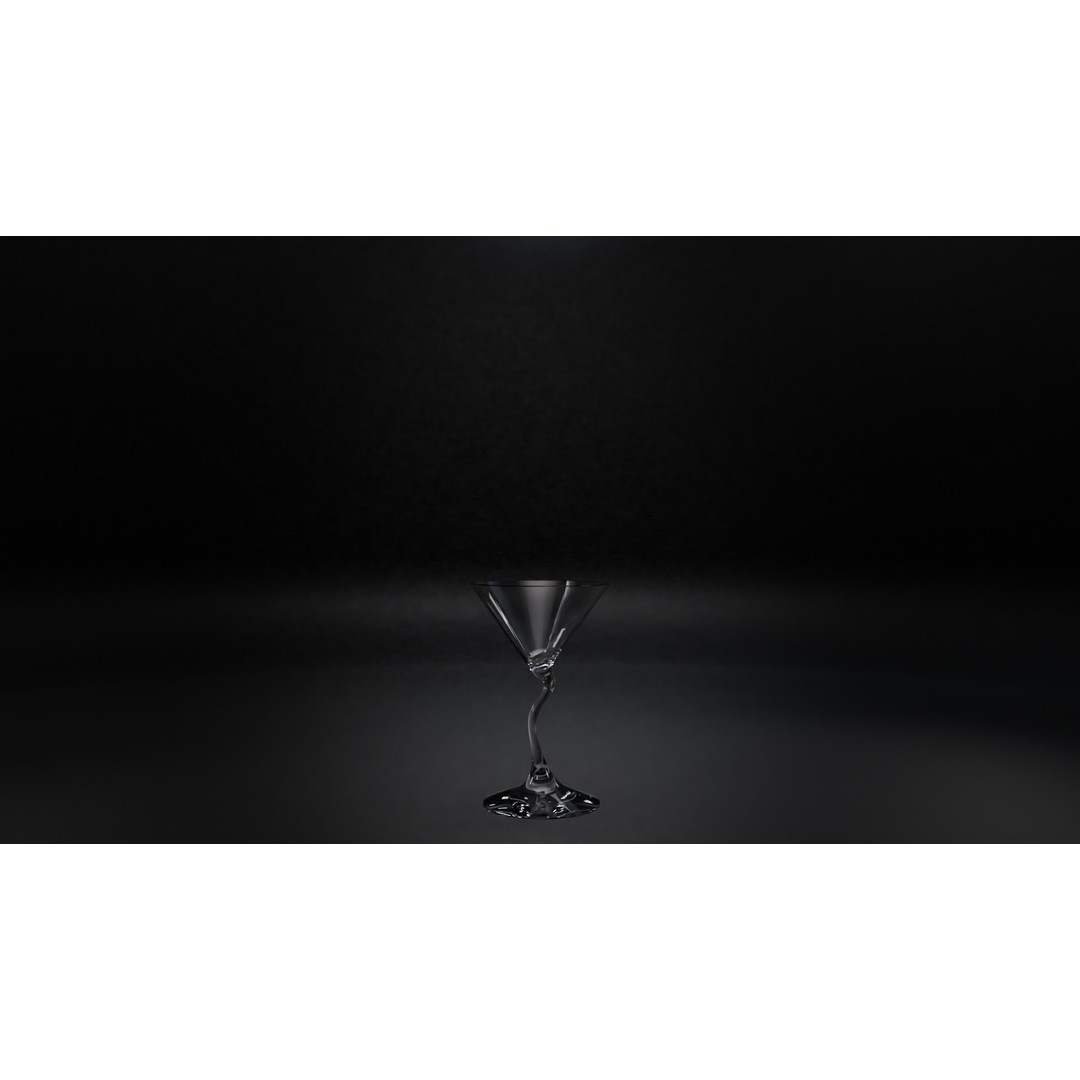 Cocktail Glasses 3D Model – Low Poly PBR Asset, FBX, OBJ, STL - View 11