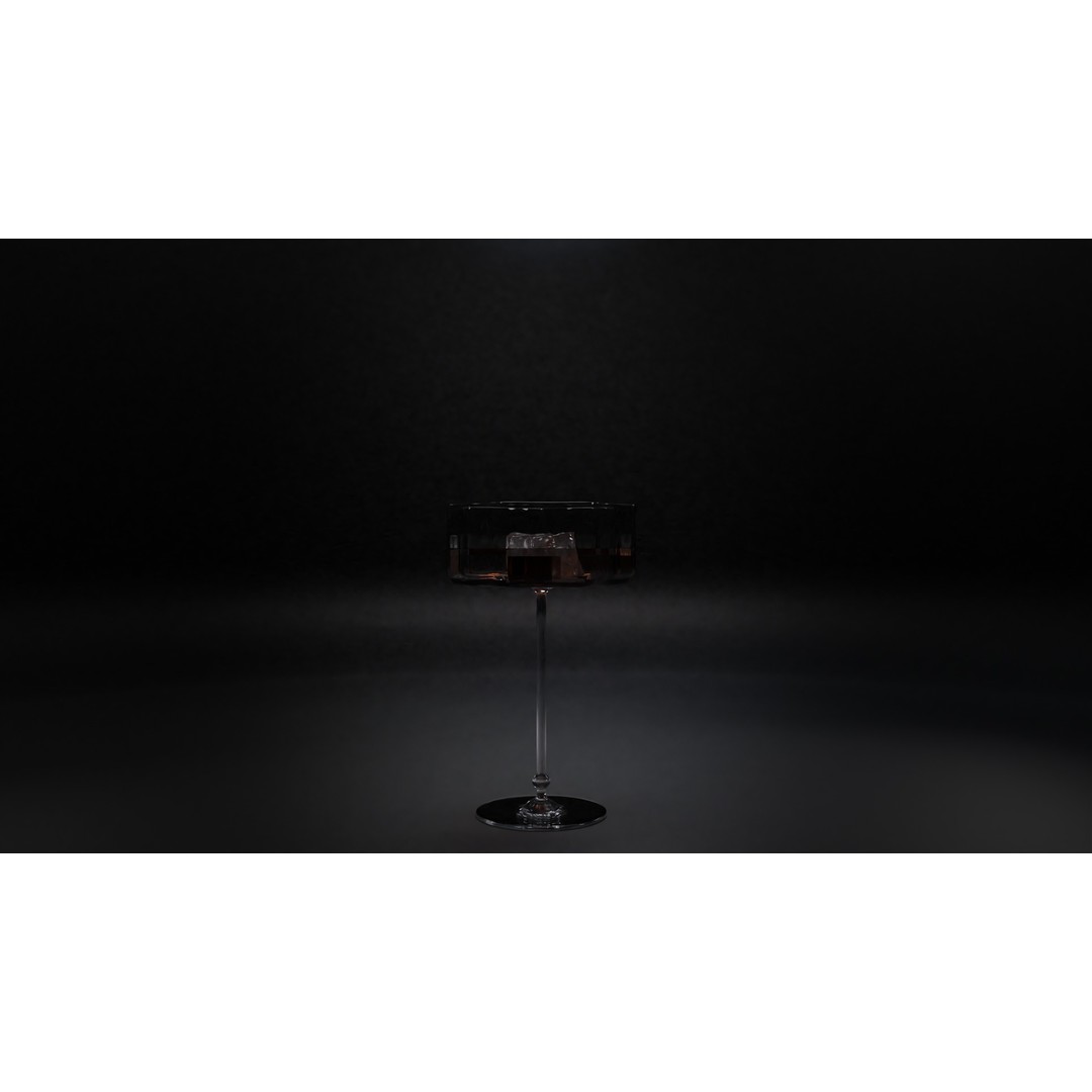 Cocktail Glasses 3D Model – Low Poly PBR Asset, FBX, OBJ, STL - View 15