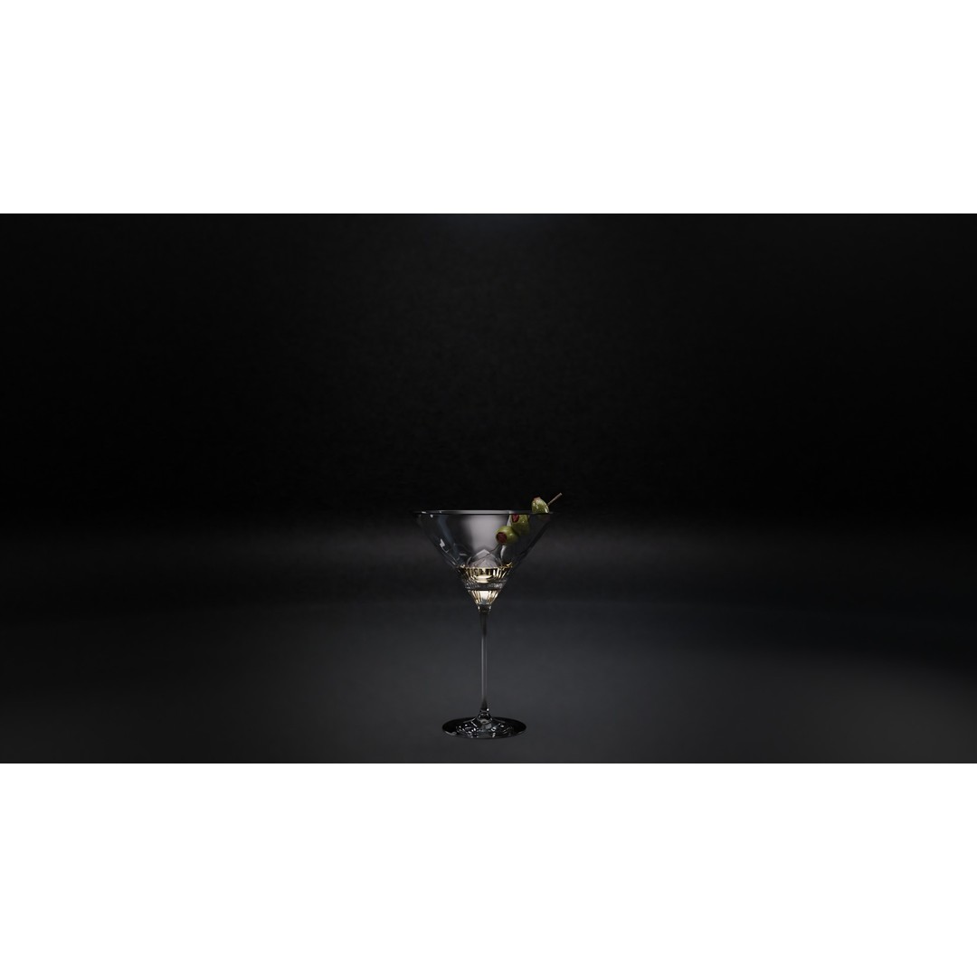 Cocktail Glasses 3D Model – Low Poly PBR Asset, FBX, OBJ, STL - View 18