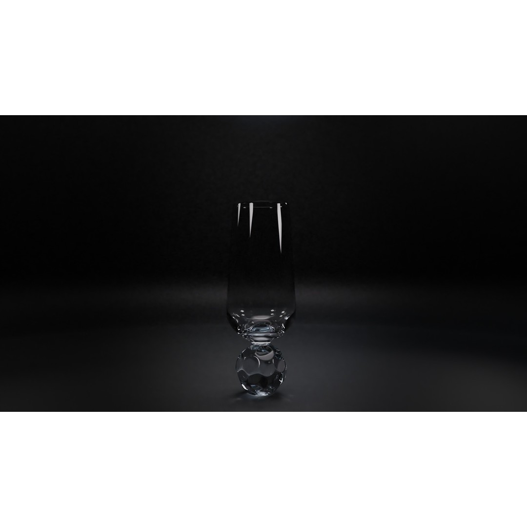 Cocktail Glasses 3D Model – Low Poly PBR Asset, FBX, OBJ, STL - View 7