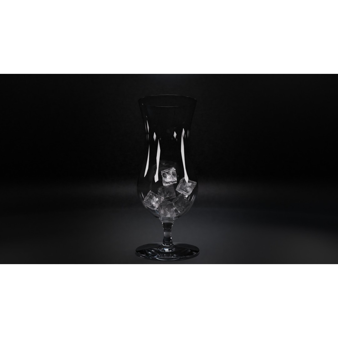 Cocktail Glasses 3D Model – Low Poly PBR Asset, FBX, OBJ, STL - View 8