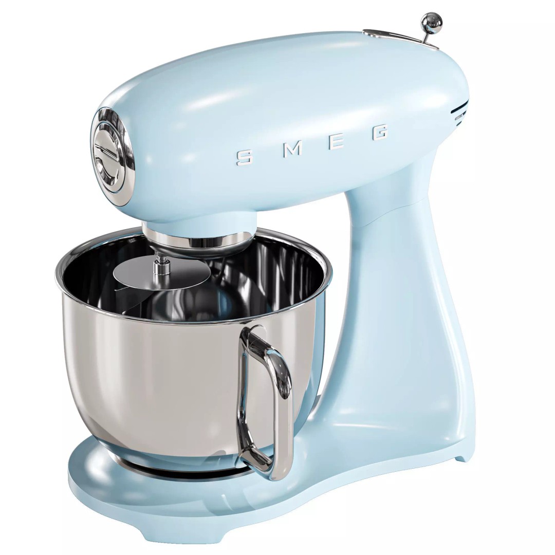 SMEG Stand Mixer 3D Model – High Poly Appliance, FBX & OBJ Formats - View 10