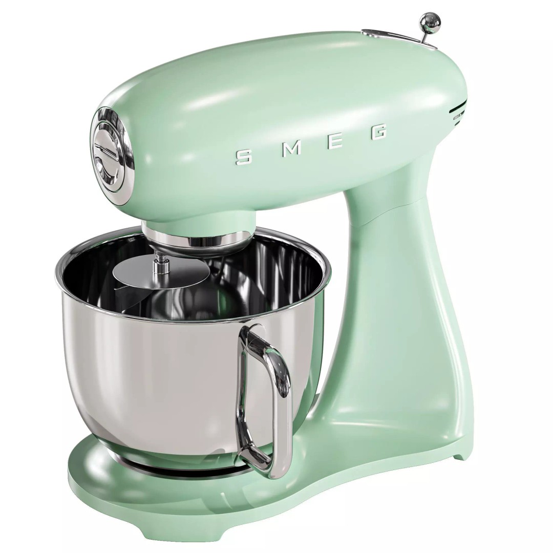 SMEG Stand Mixer 3D Model – High Poly Appliance, FBX & OBJ Formats - View 11