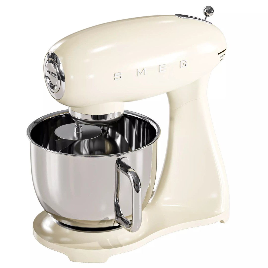 SMEG Stand Mixer 3D Model – High Poly Appliance, FBX & OBJ Formats - View 12