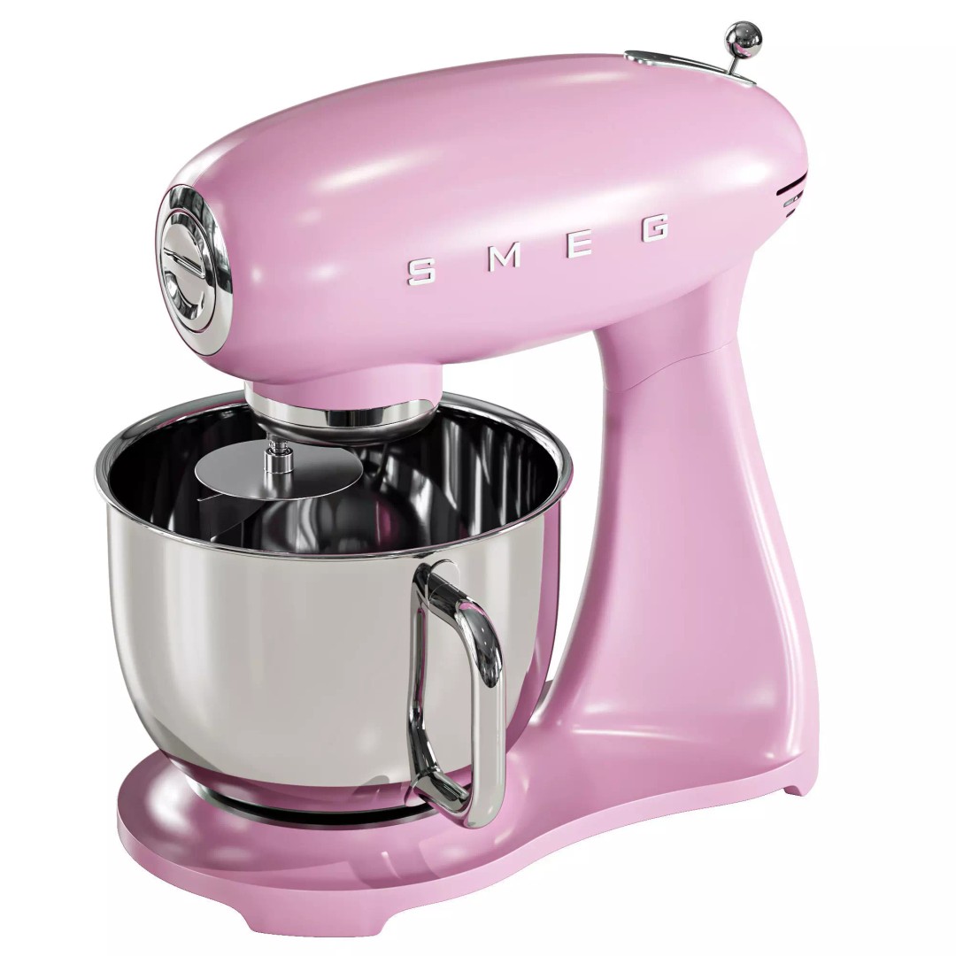SMEG Stand Mixer 3D Model – High Poly Appliance, FBX & OBJ Formats - View 13