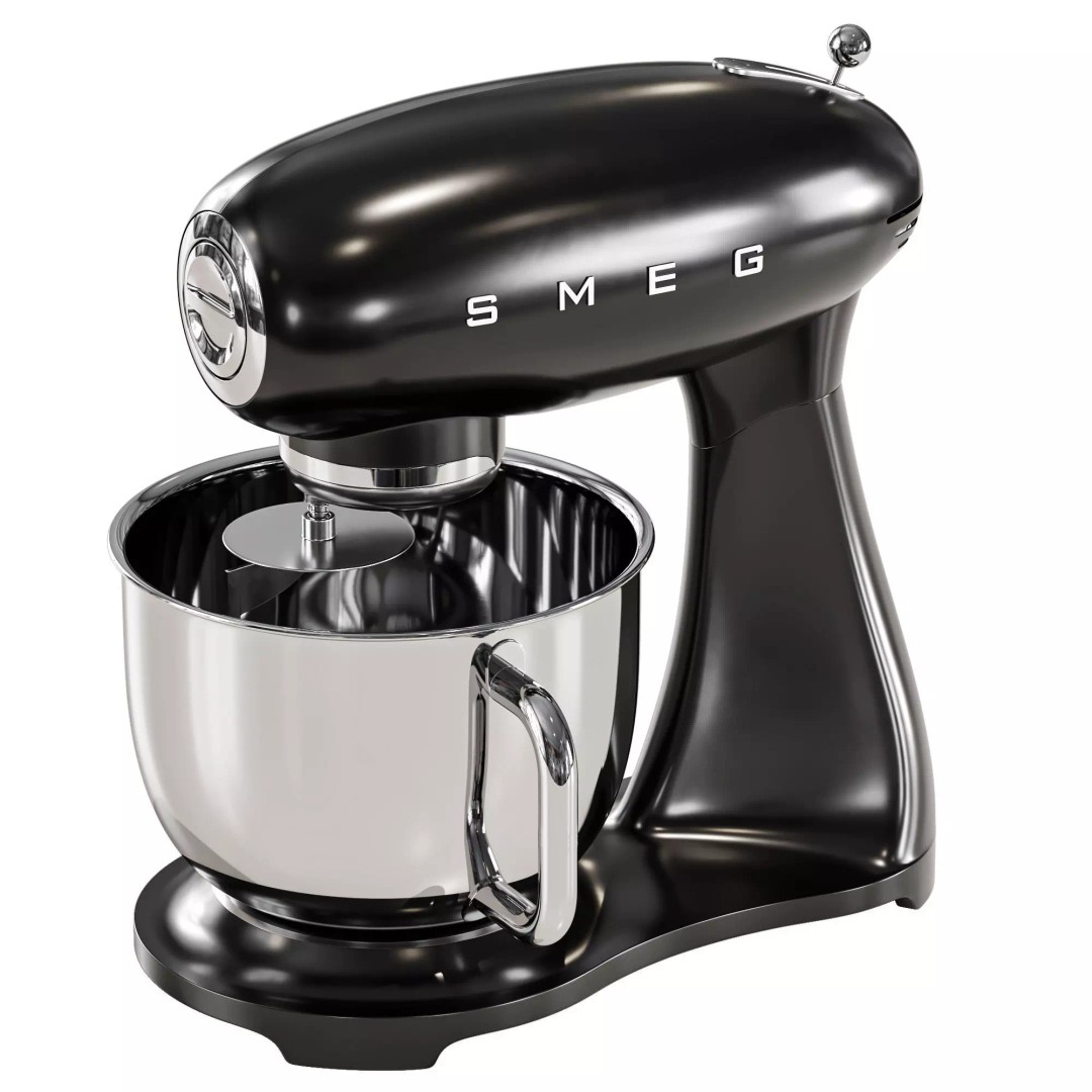 SMEG Stand Mixer 3D Model – High Poly Appliance, FBX & OBJ Formats - View 14