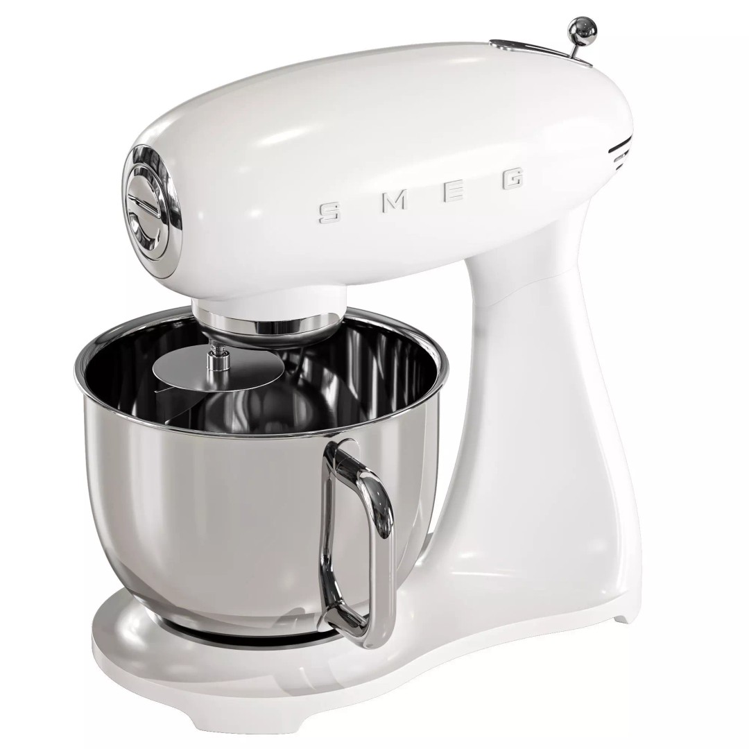 SMEG Stand Mixer 3D Model – High Poly Appliance, FBX & OBJ Formats - View 15