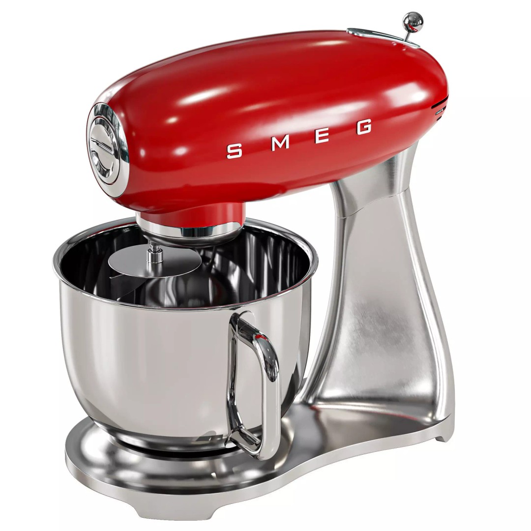 SMEG Stand Mixer 3D Model – High Poly Appliance, FBX & OBJ Formats - View 8