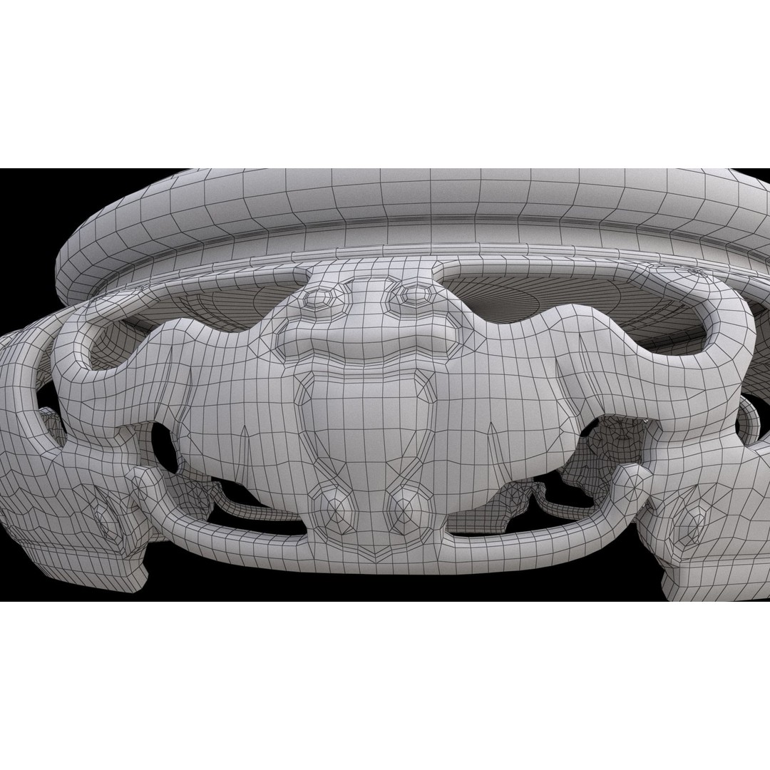 Traditional Chinese Wood Table 3D Model – Low Poly PBR Game Asset, FBX