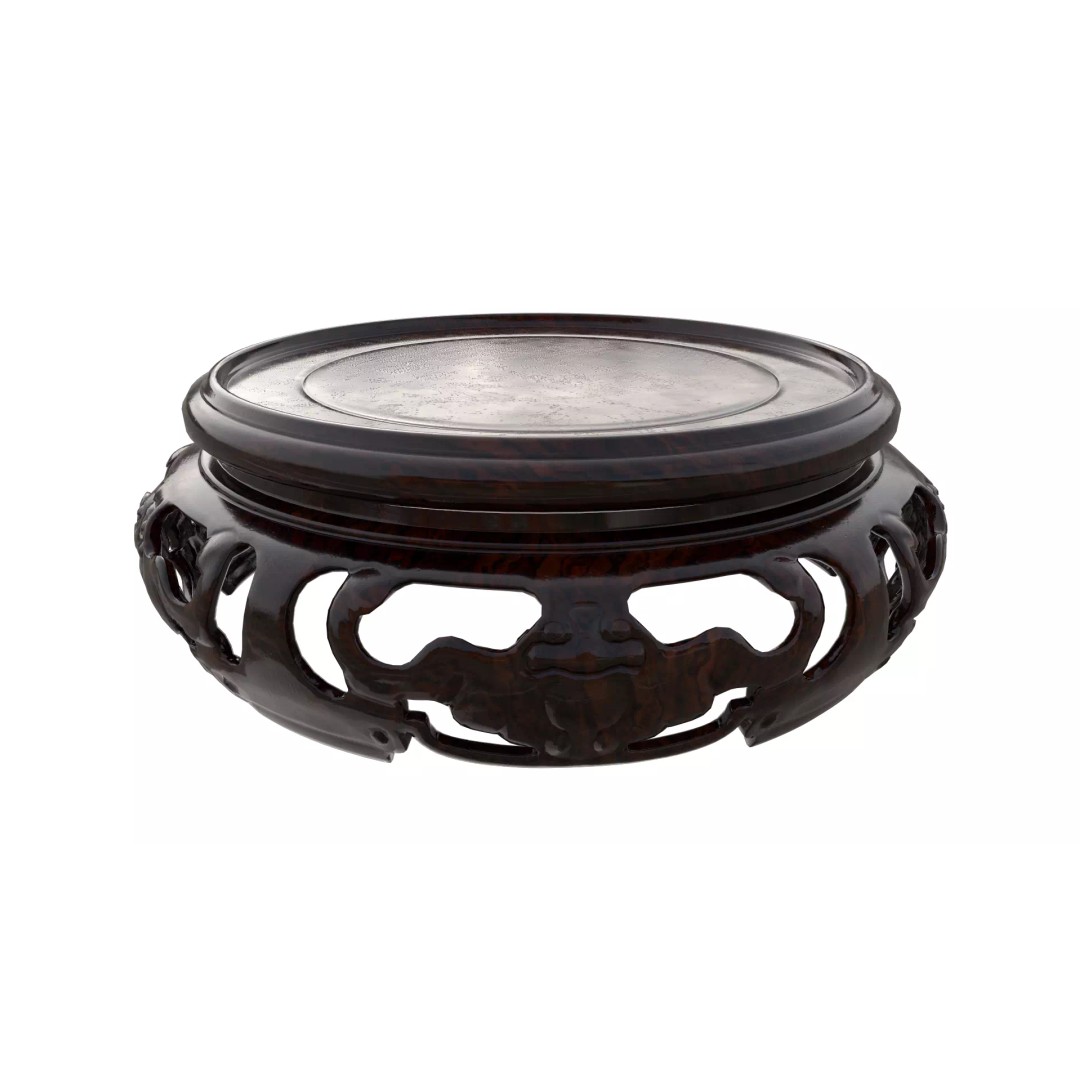 Traditional Chinese Wood Table 3D Model – Low Poly PBR Game Asset, FBX - View 2