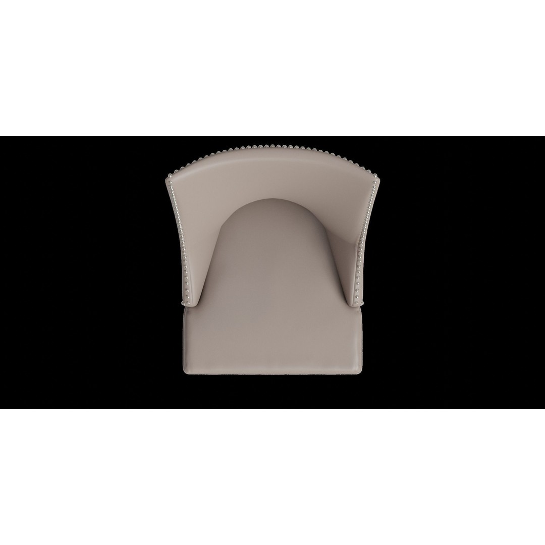 Desa Espresso Side Chair 3D Model – Modern Low Poly Furniture, FBX - View 3