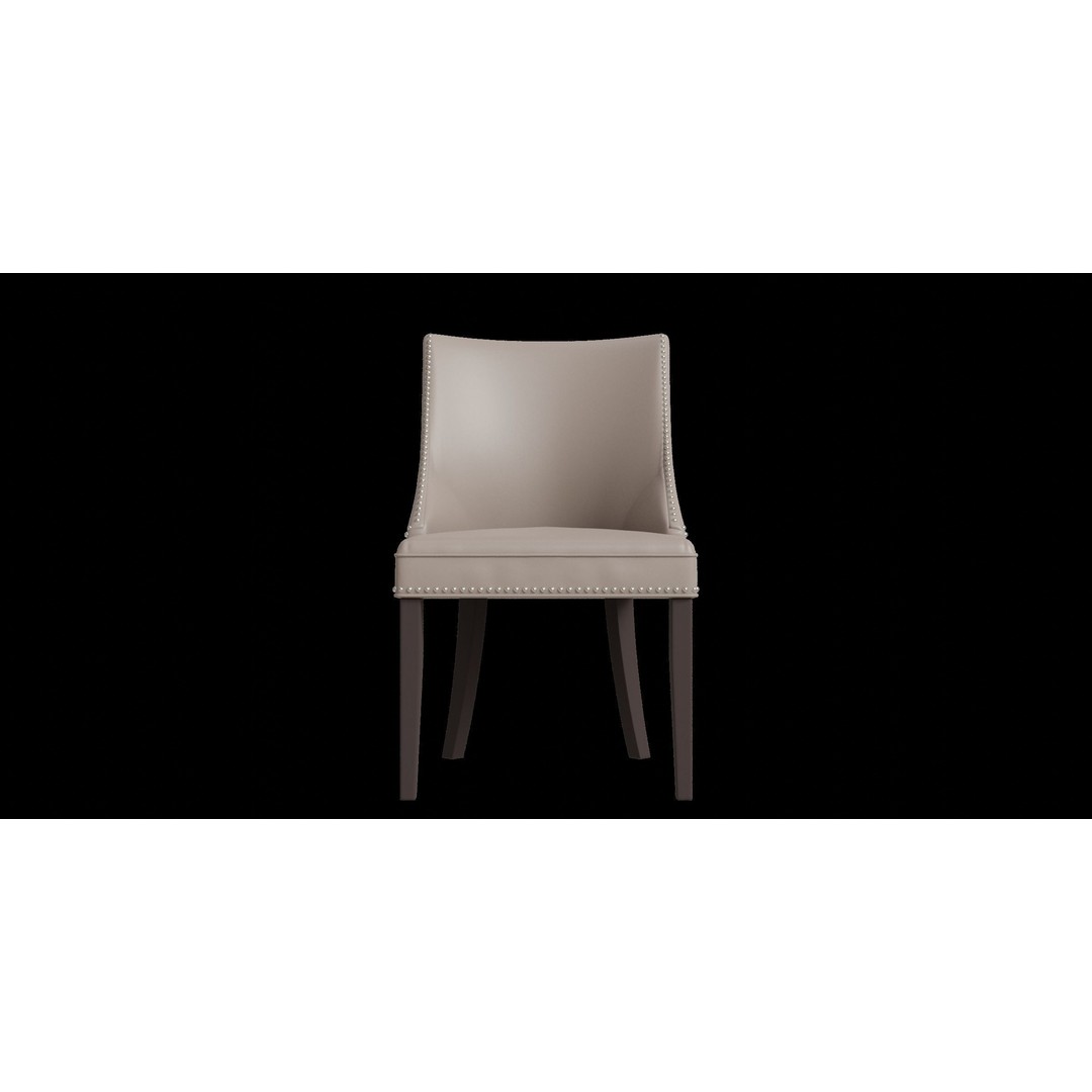 Desa Espresso Side Chair 3D Model – Modern Low Poly Furniture, FBX - View 6