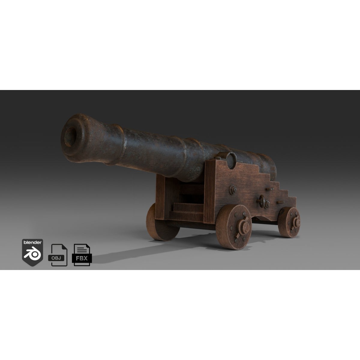 18th Century Man of War - Low-Poly Game-Ready 3D Model - View 25