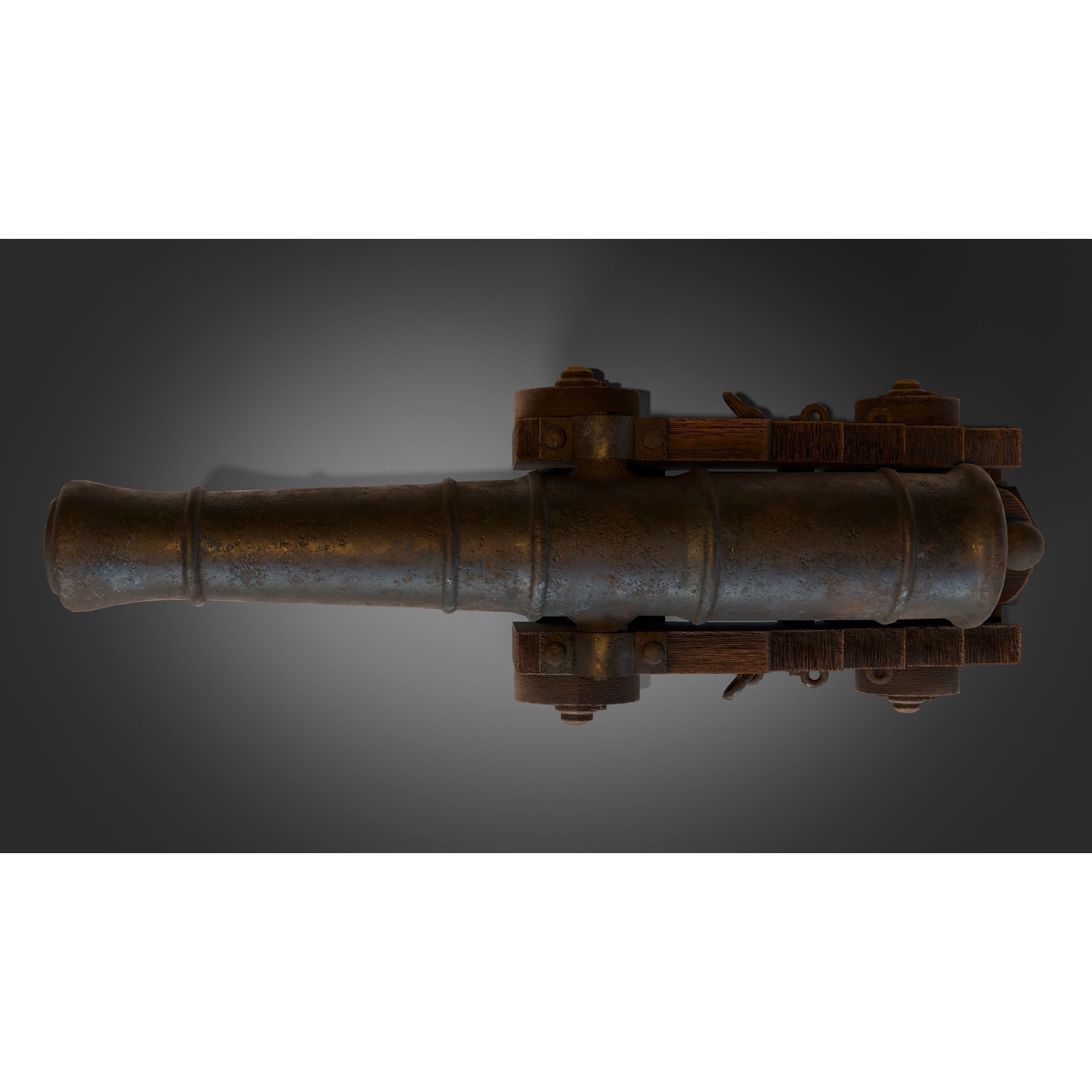 18th Century Man of War - Low-Poly Game-Ready 3D Model - View 30