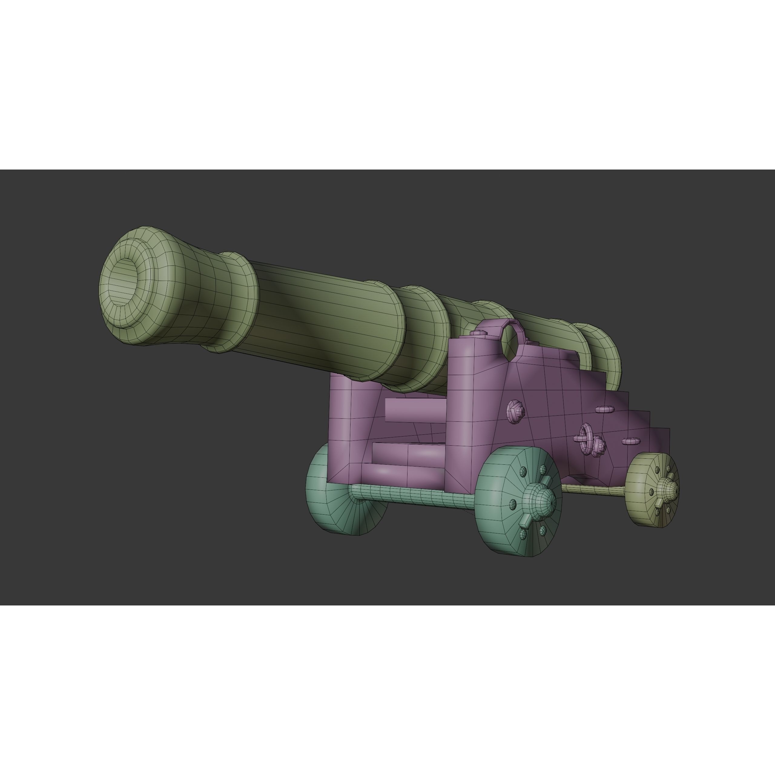 18th Century Man of War - Low-Poly Game-Ready 3D Model - View 31