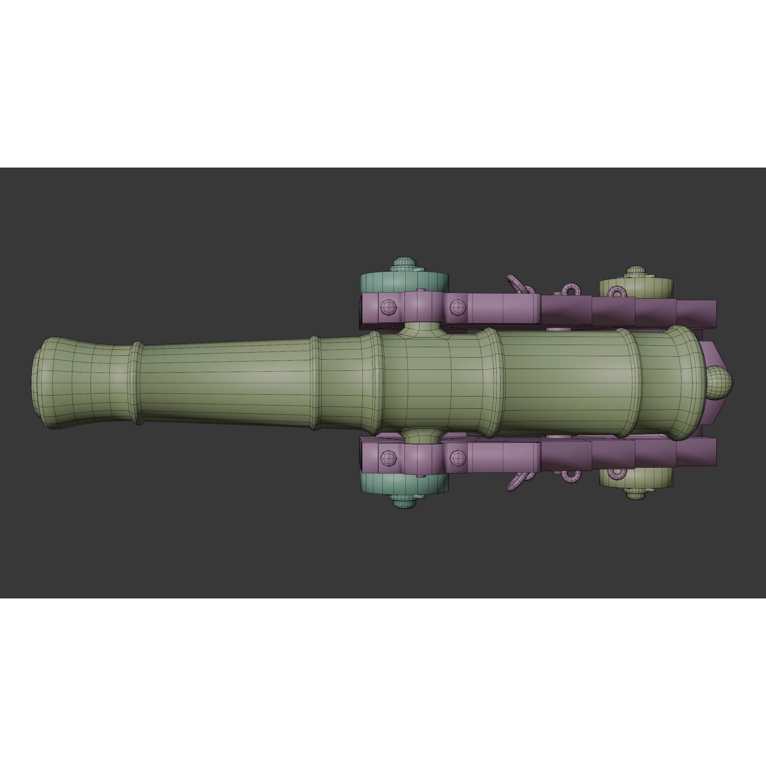 18th Century Man of War - Low-Poly Game-Ready 3D Model - View 35