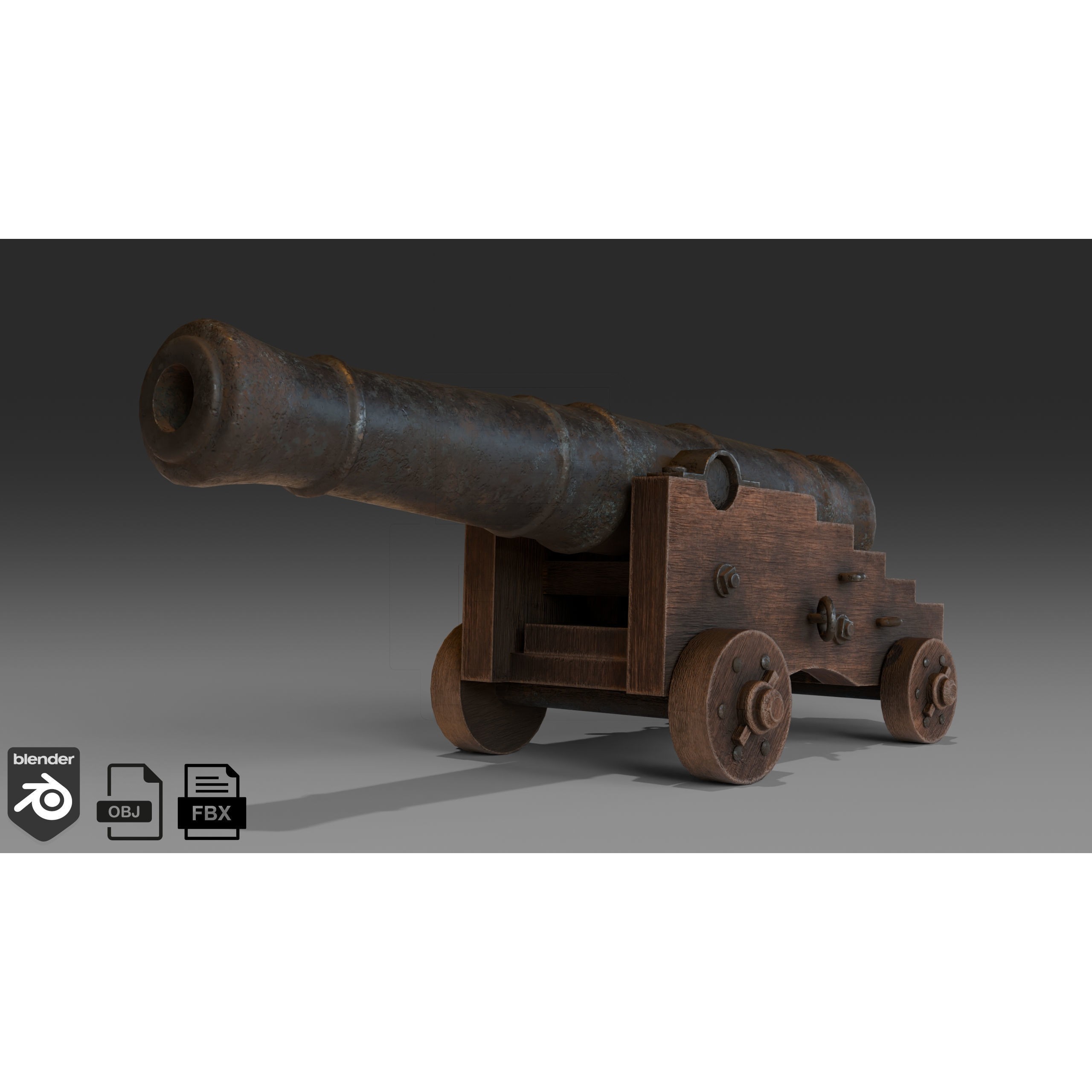 18th Century Man of War - Low-Poly Game-Ready 3D Model - View 36