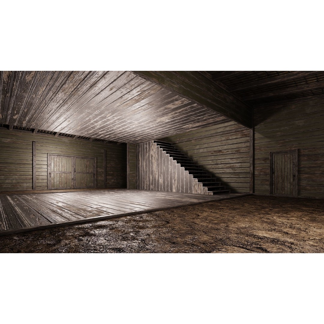 Farm Buildings 3D Model – Low Poly Game Ready PBR Asset, FBX, OBJ - View 10